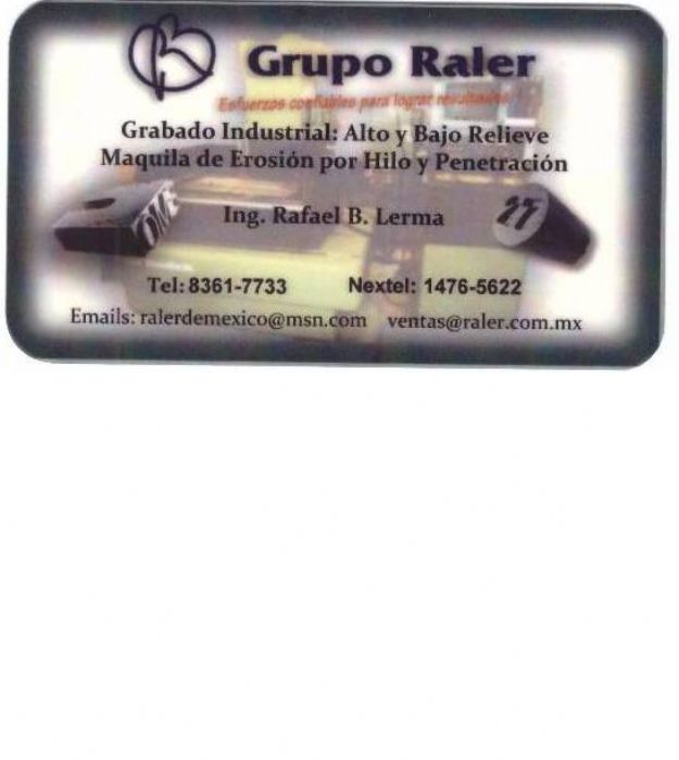 Grabado Industrial en Alto y Bajo Relieve
